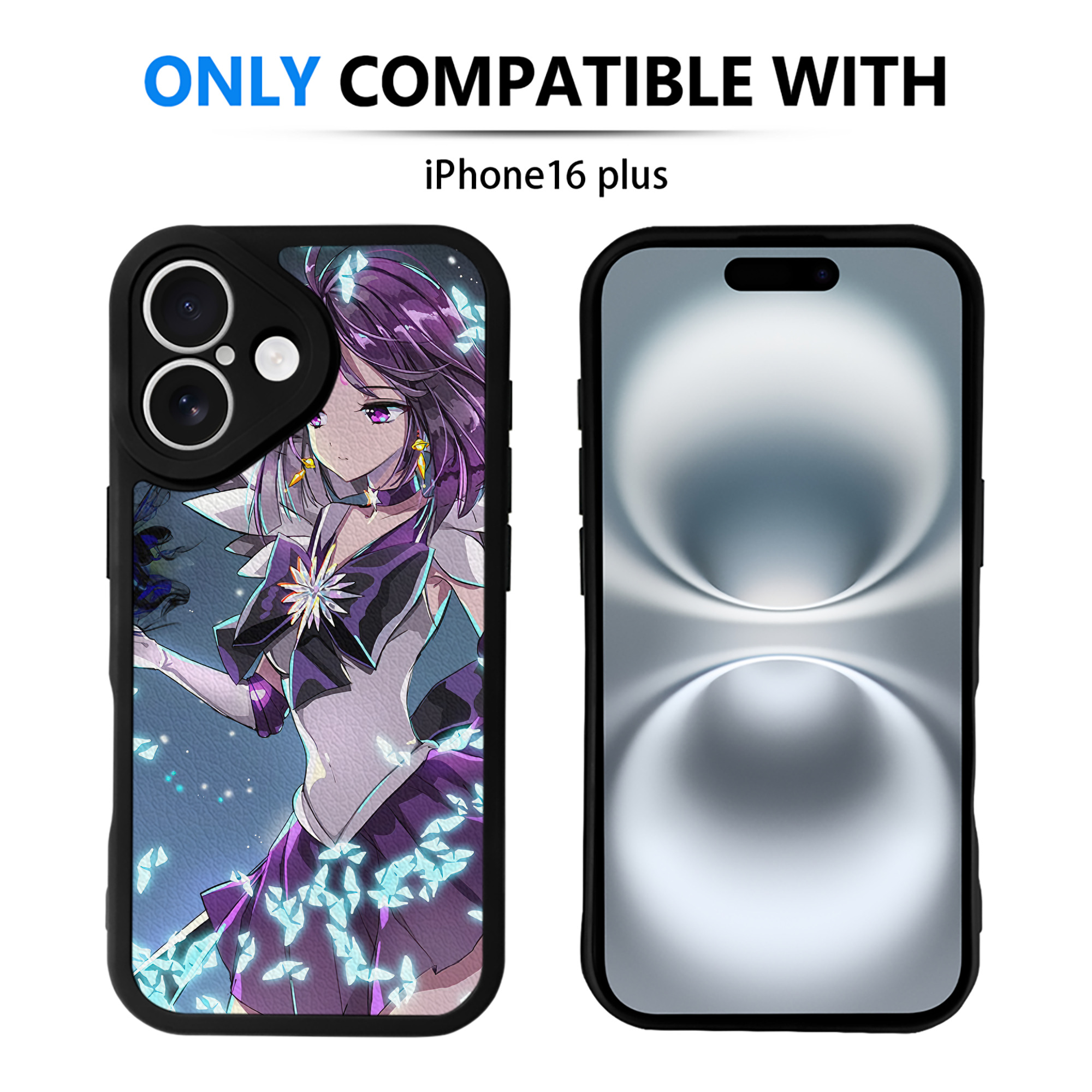 （画像用） 美少女戦士セーラームーン Sailor Moon 【iPhone 16シリーズ対応】シリコンスマホケース（レザー調） 材質：シリコン